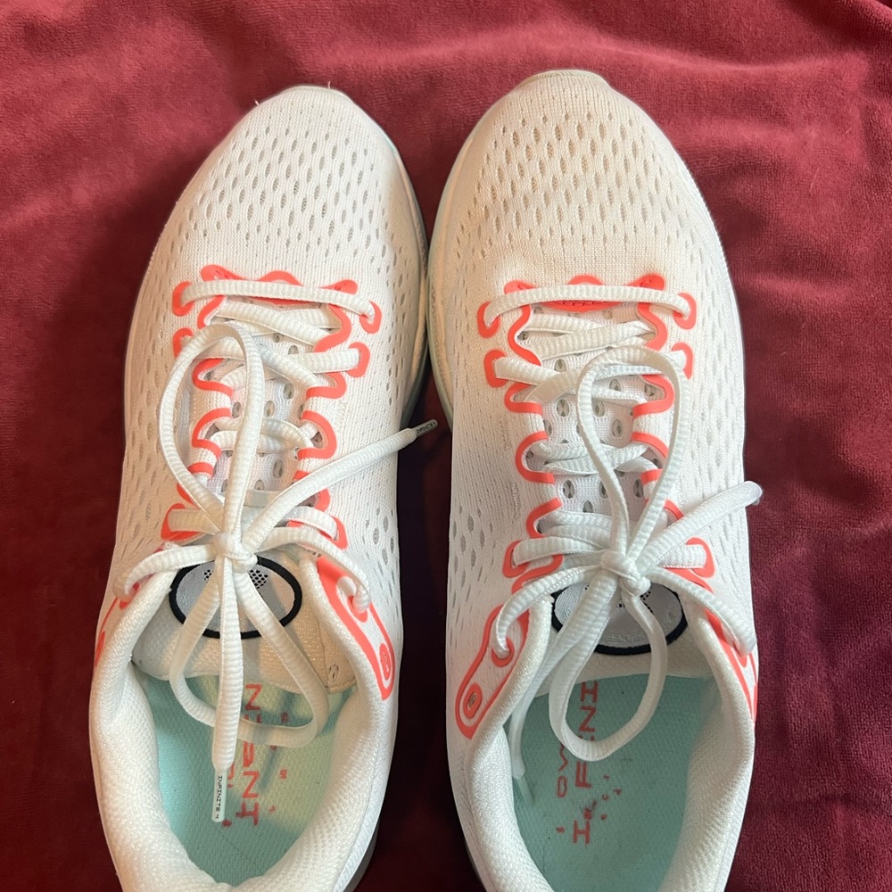Under Armour Women's White and Coral Sneakers